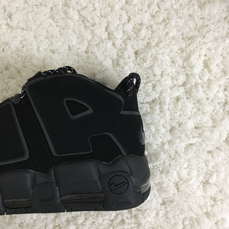 Authentic  Nike Air More Uptempo 3M “Triple Black”